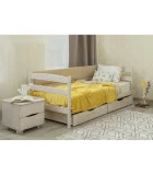 Bed "Mario" with soft headboard and drawers order